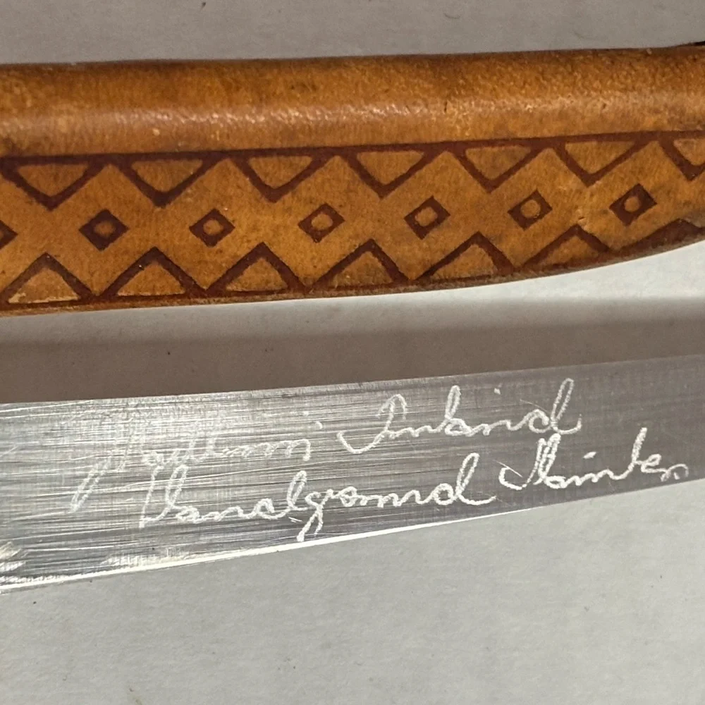 J. Marttiini Rapala Fishing Fillet Knife with a leather sheath Vintage Condition